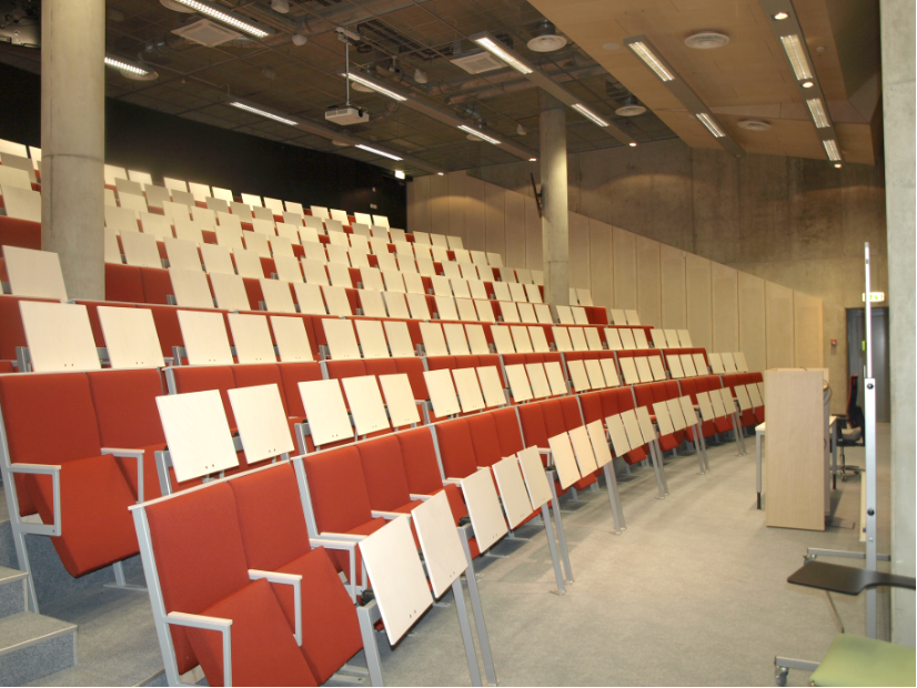 A-222 hall at Tallinn University (250 seats)